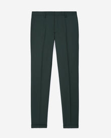 Fitted Dark Suit Pants In Wool | Men | Green