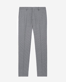 Gray Patterned Suit Pants In Wool | Men | Grey