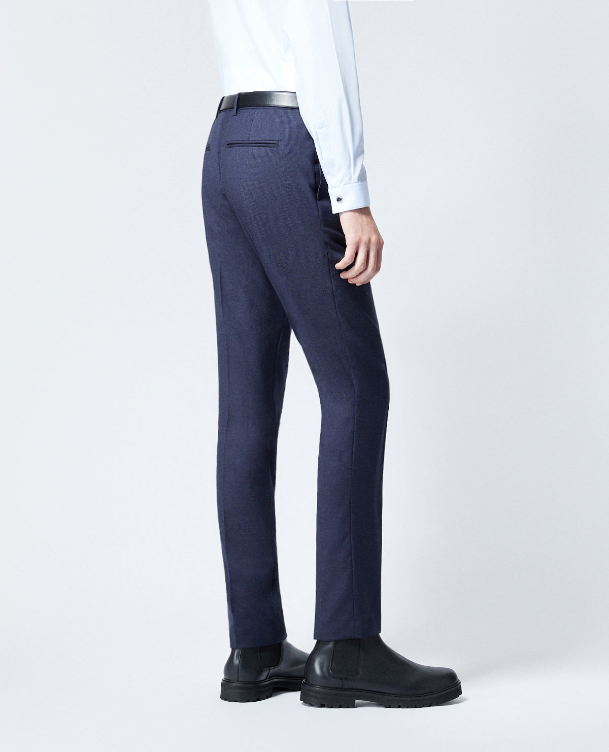 Wool Suit Pants | Men | Navy Blue