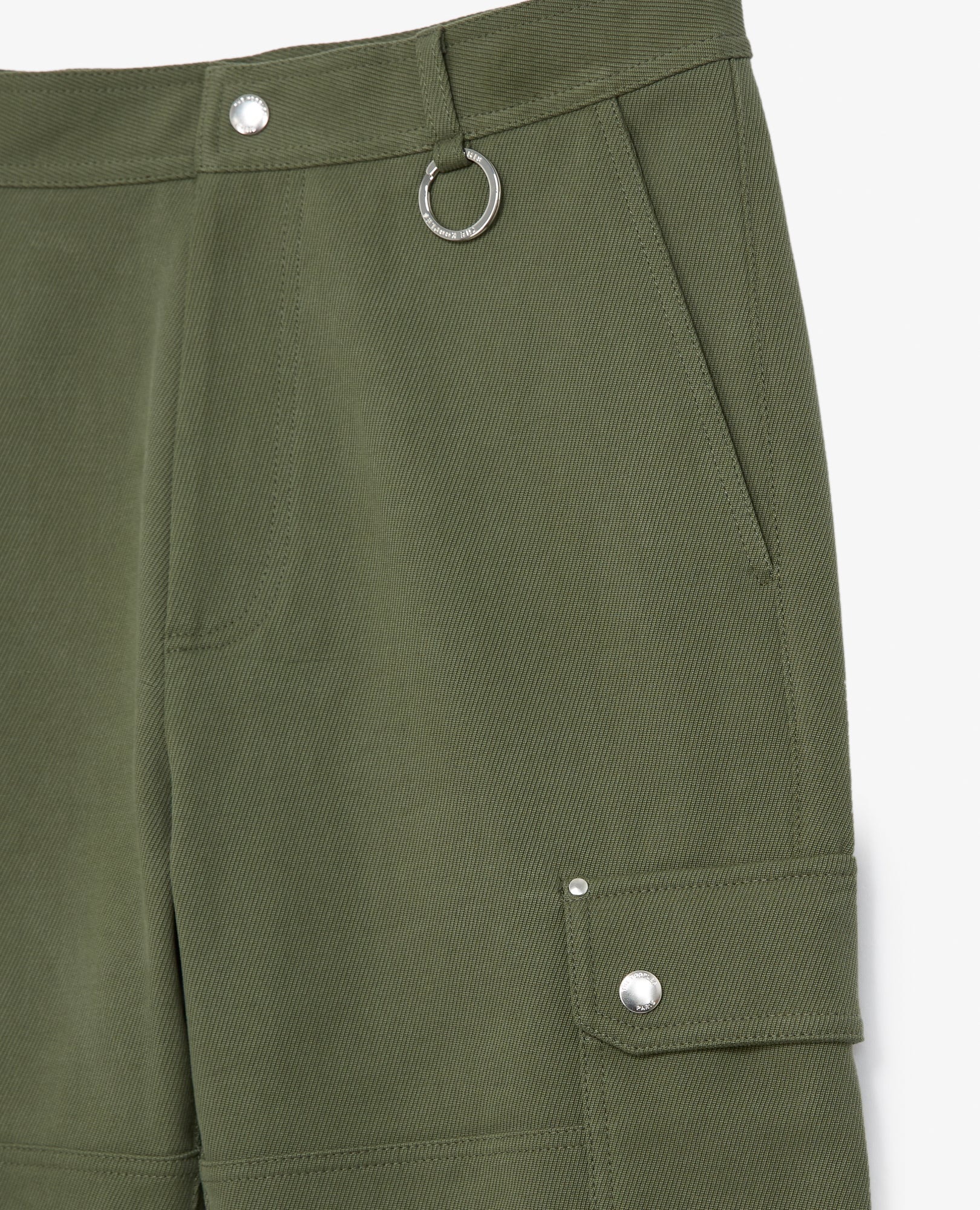 Cargo-Style Pants In Cotton Twill | Men | Khaki