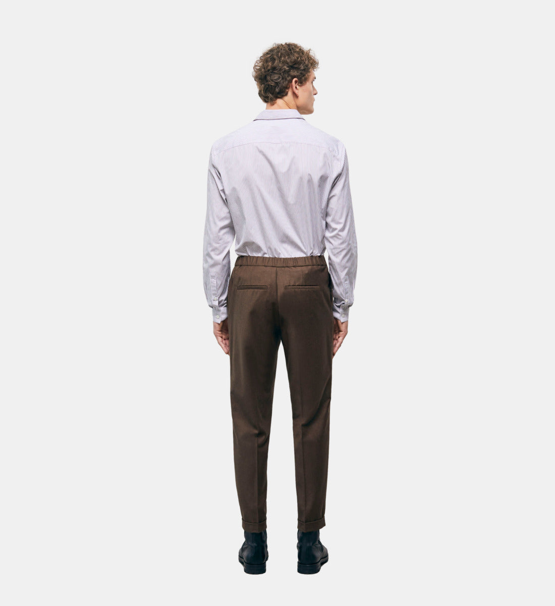 Wool Pants | Men | Brown