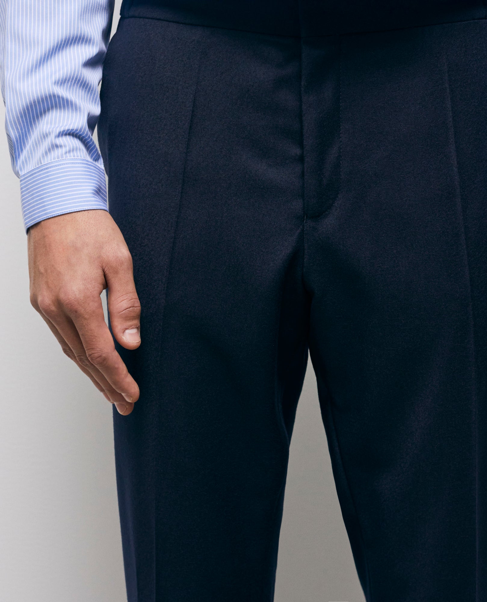 Wool Suit Pants | Men | Navy Blue