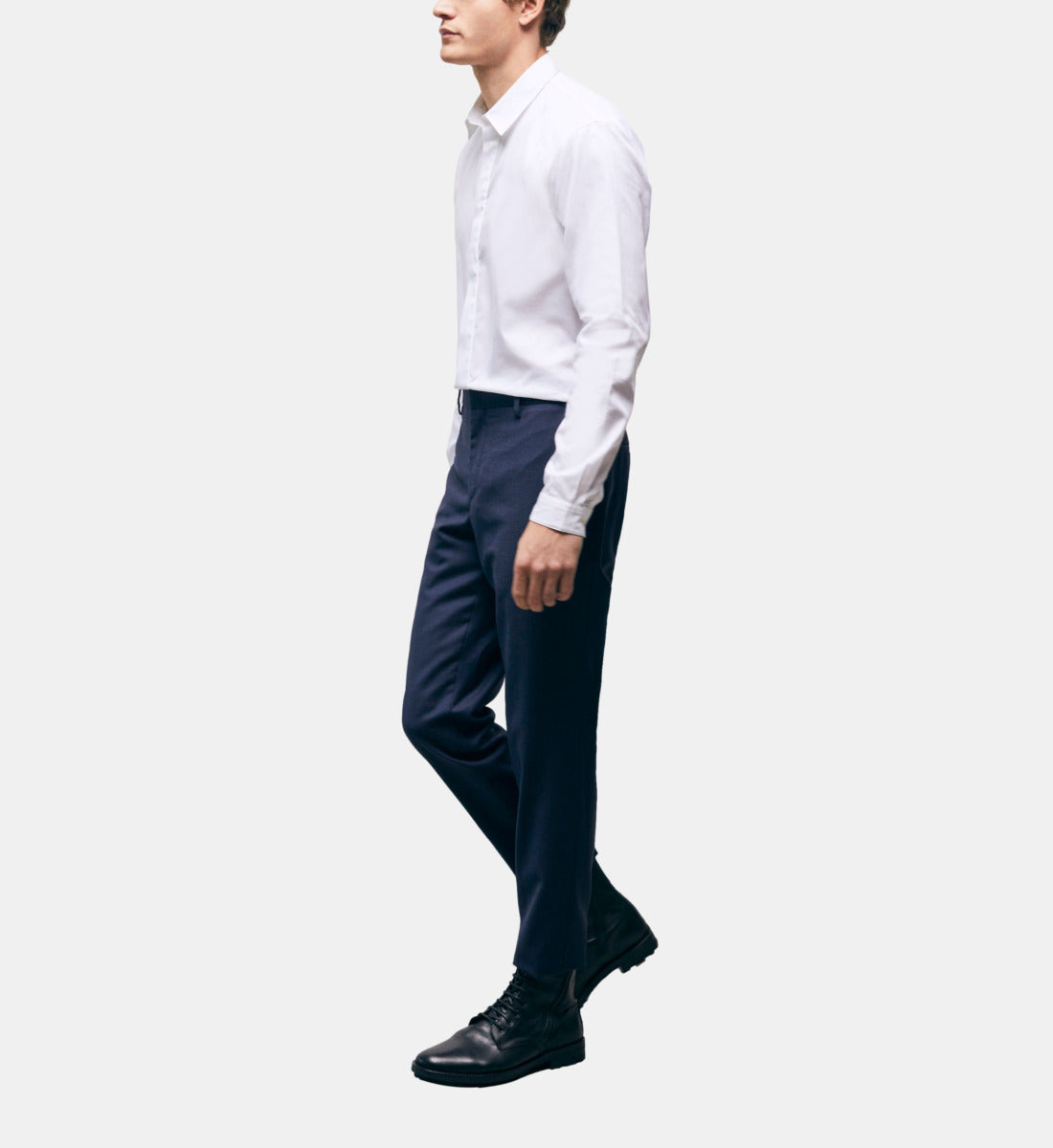 Wool Suit Pants | Men | Navy Blue