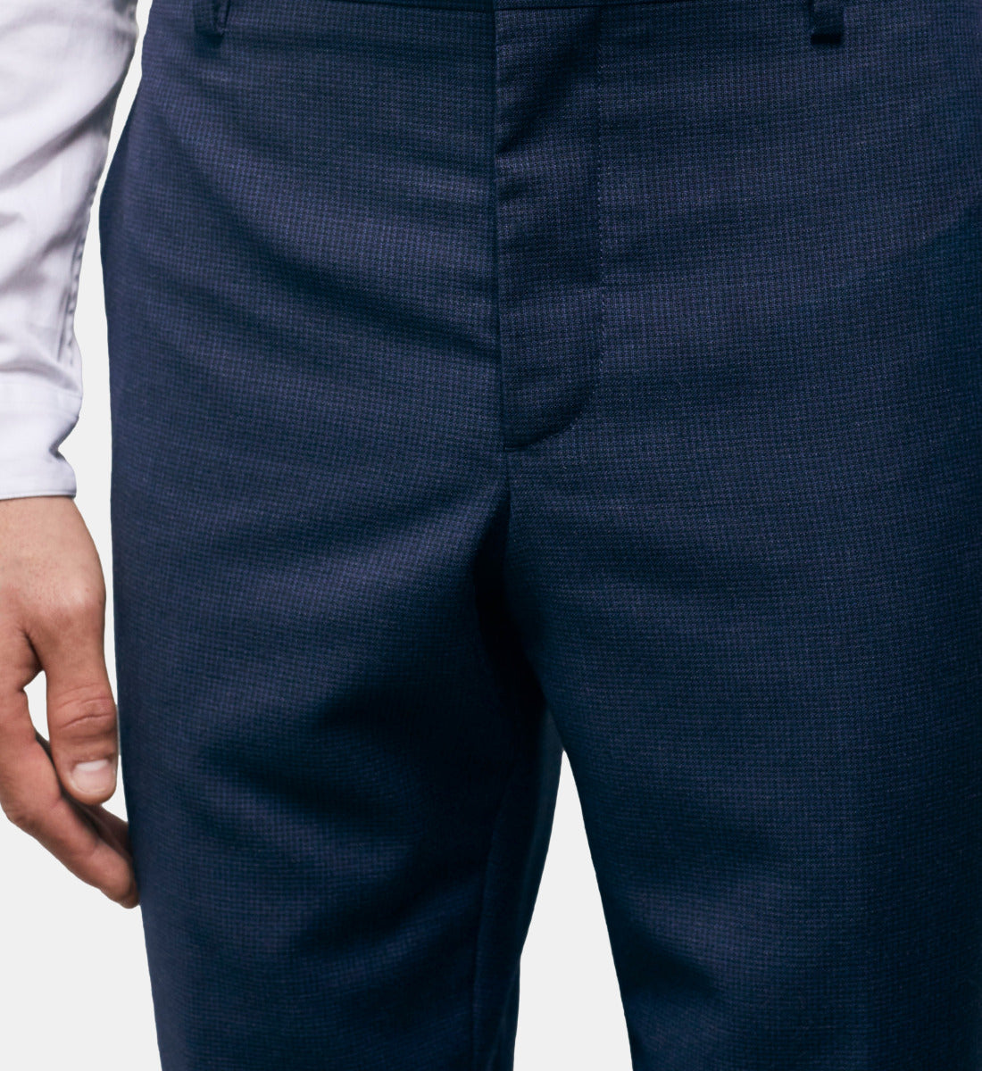 Wool Suit Pants | Men | Navy Blue