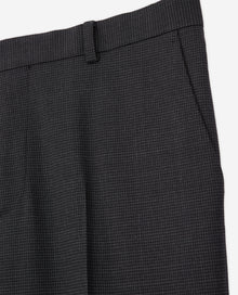 Houndstooth Wool Suit Pants | Men | Black Grey