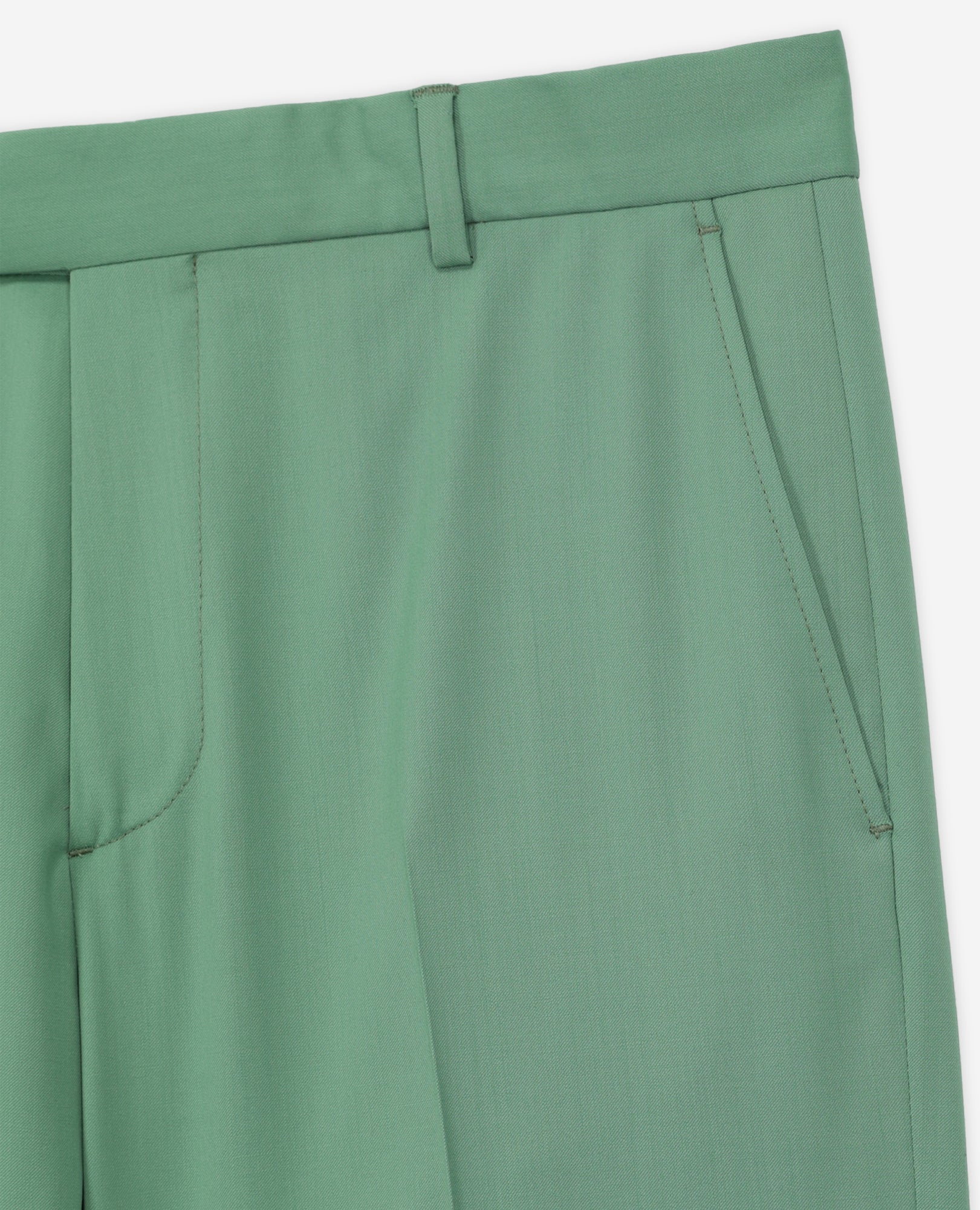 Wool Suit Pants | Men | Green