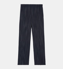 Blue Striped Pants | Men | Dark Navy x Ecru