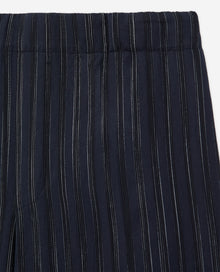 Blue Striped Pants | Men | Dark Navy x Ecru