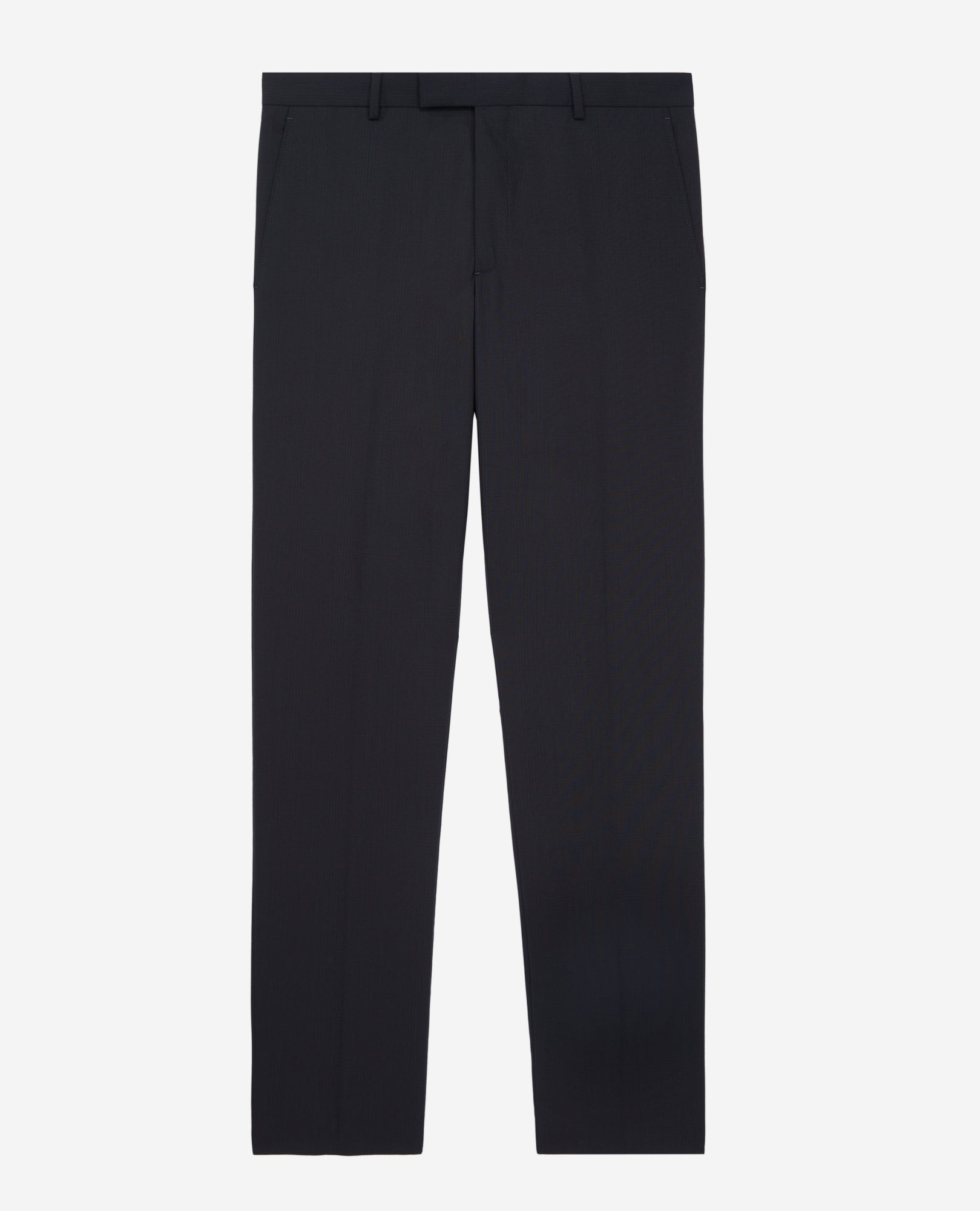 Prince Of Wales Blue Wool Suit Trousers | Men | Dark Navy