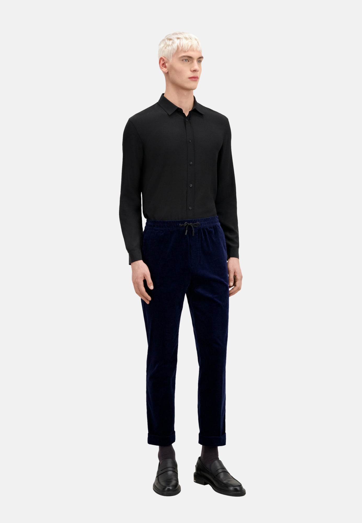 Corduroy Trousers | Men | Navy Blue