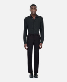 Tuxedo Trousers With Satin Details Straight Cut | Men | Black