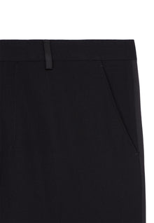 Tuxedo Trousers With Satin Details Straight Cut | Men | Black