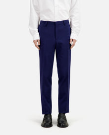 Bright Wool Suit Trousers | Men | Dark Blue