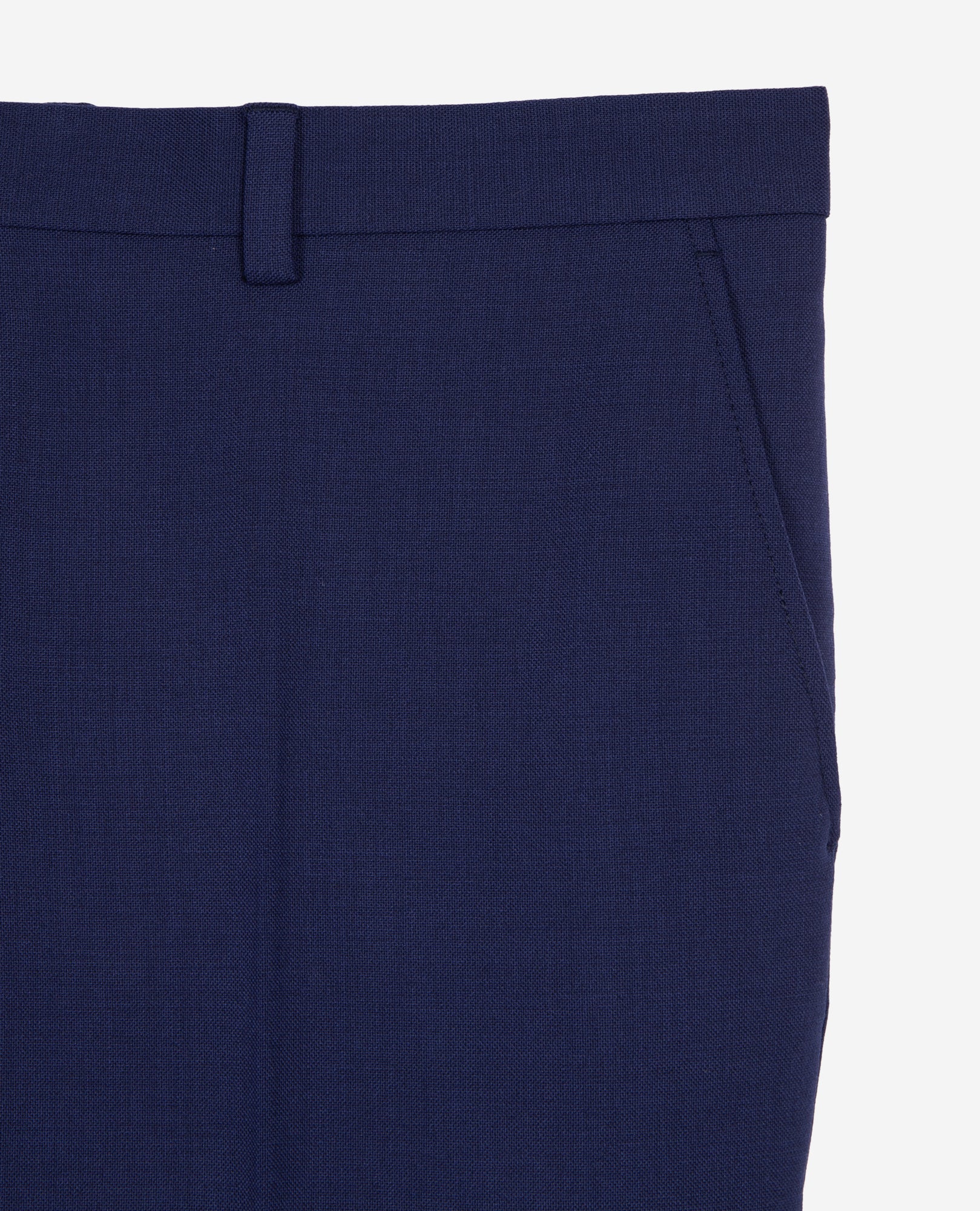 Bright Wool Suit Trousers | Men | Dark Blue