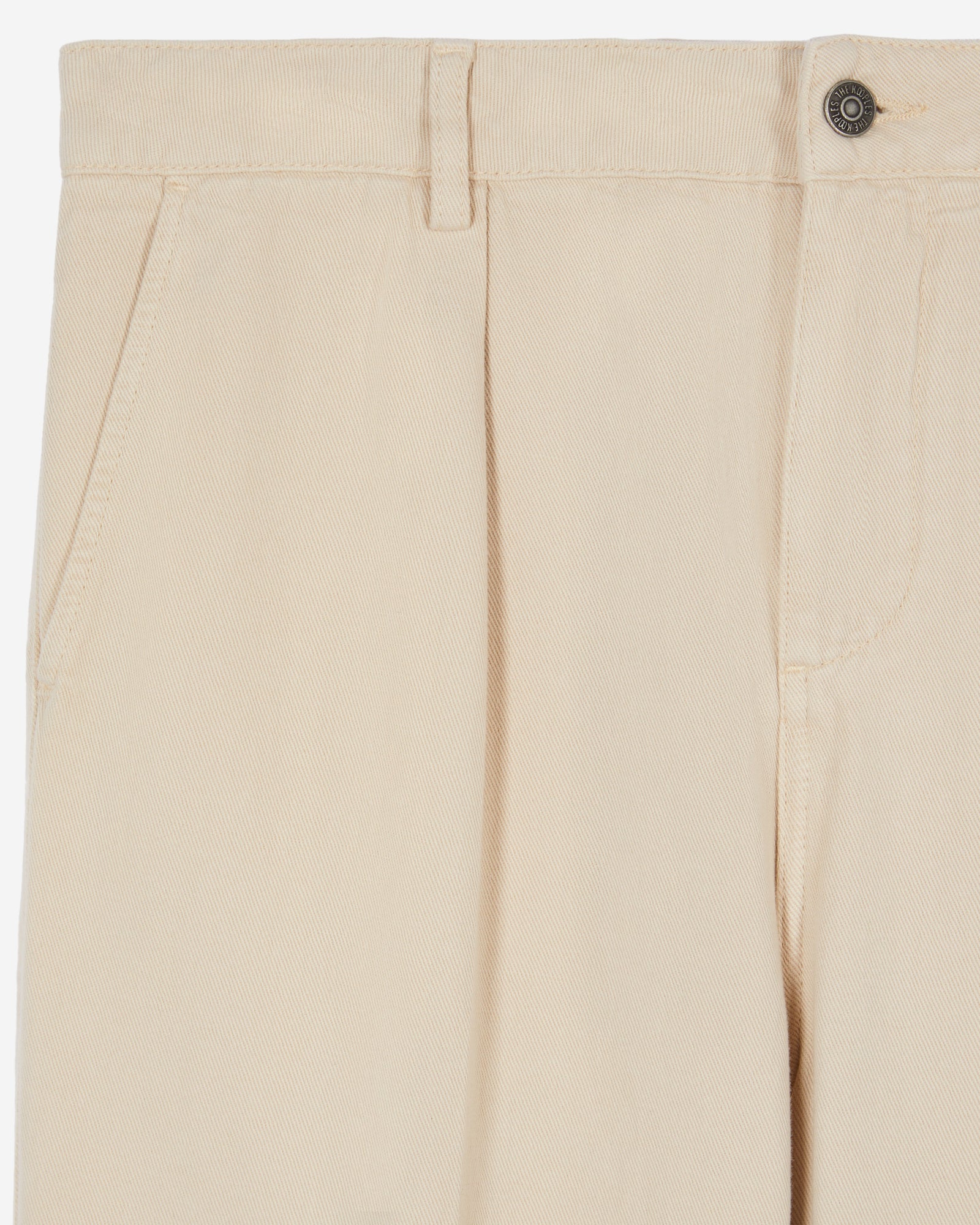 Cotton And Linen Trousers With Pleats | Men | Beige