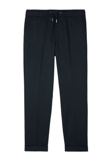 Wool Trousers Straight Cut | Men | Black