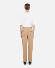 Cotton Trousers | Men | Camel