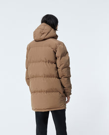 Quilted Camel-Colored Cotton Parka | Men | Tabacco