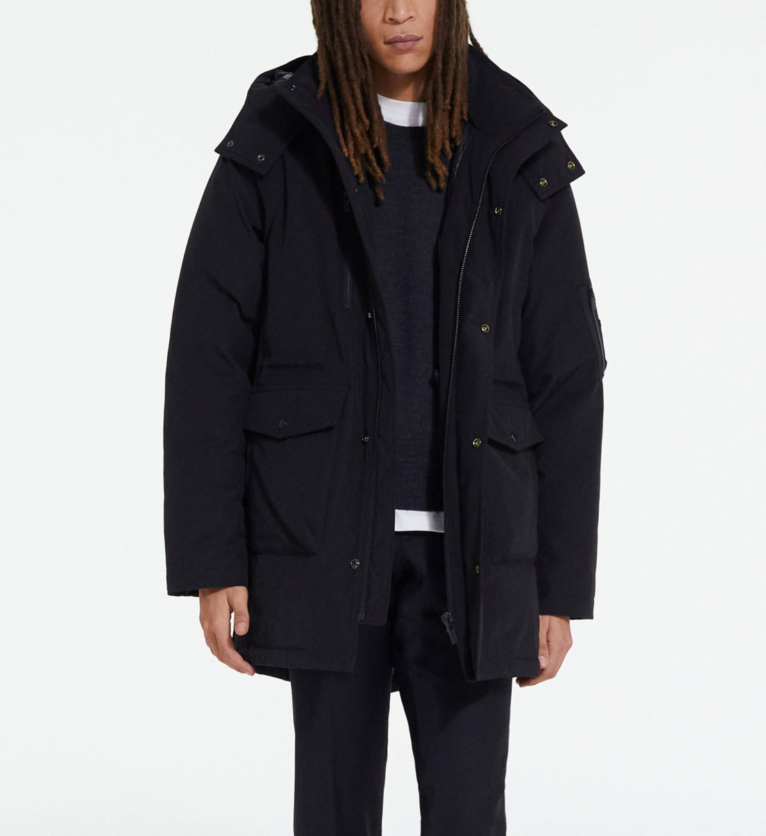 Hooded Parka | Men | Black