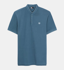 Deep Cotton Polo T-Shirt | Men | Blue Petrol