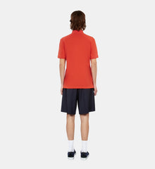 Pique Cotton Polo T-Shirt | Men | Red