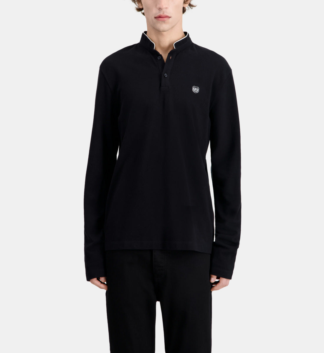 Cotton Polo T-Shirt | Men | Black