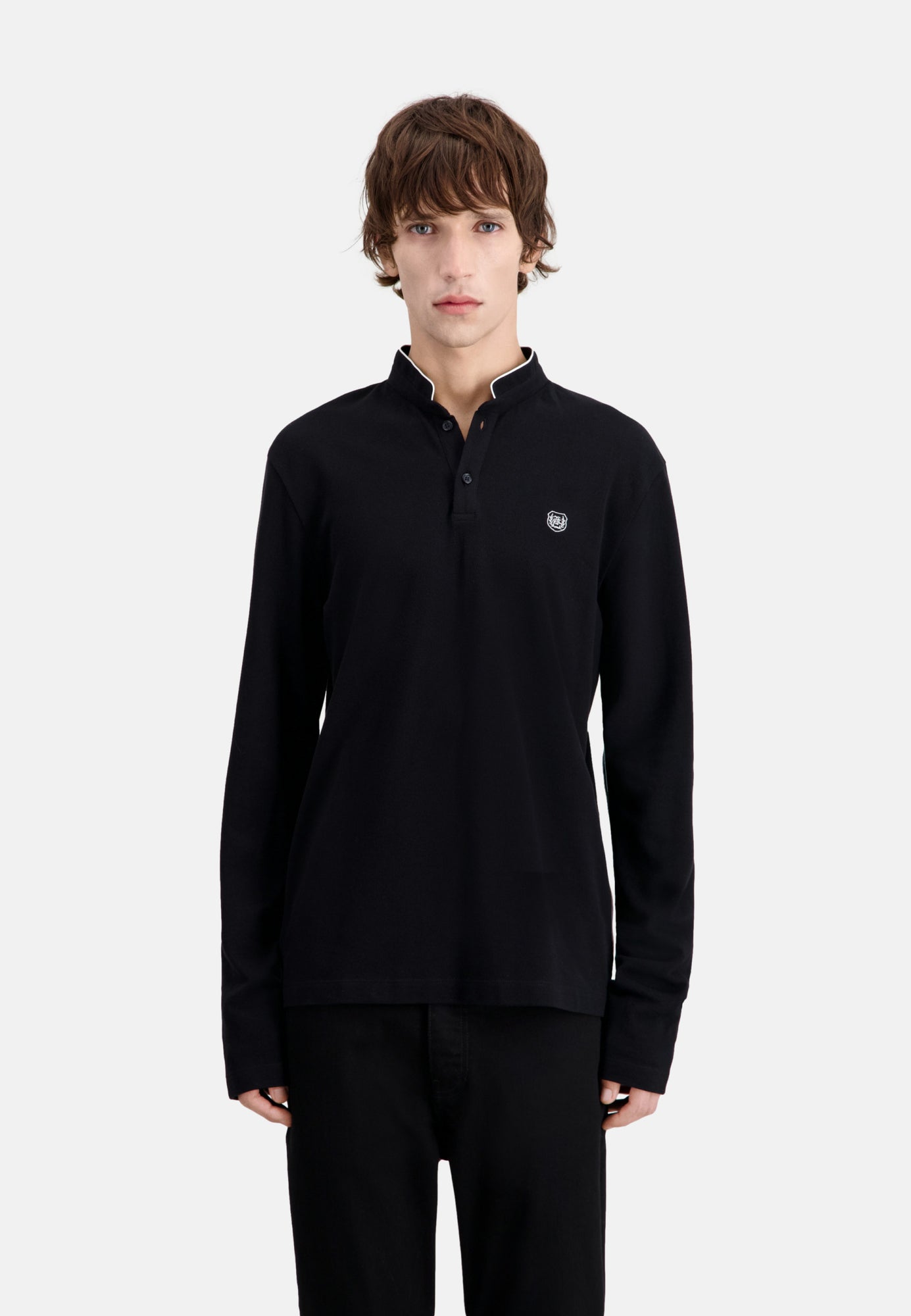 Cotton Polo T-Shirt | Men | Black