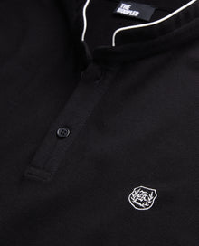 Cotton Polo T-Shirt | Men | Black