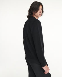 Sweater In Wool Blend With Detail | Men | Black