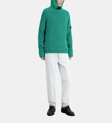 Ribbed Knit Sweater | Men | Green