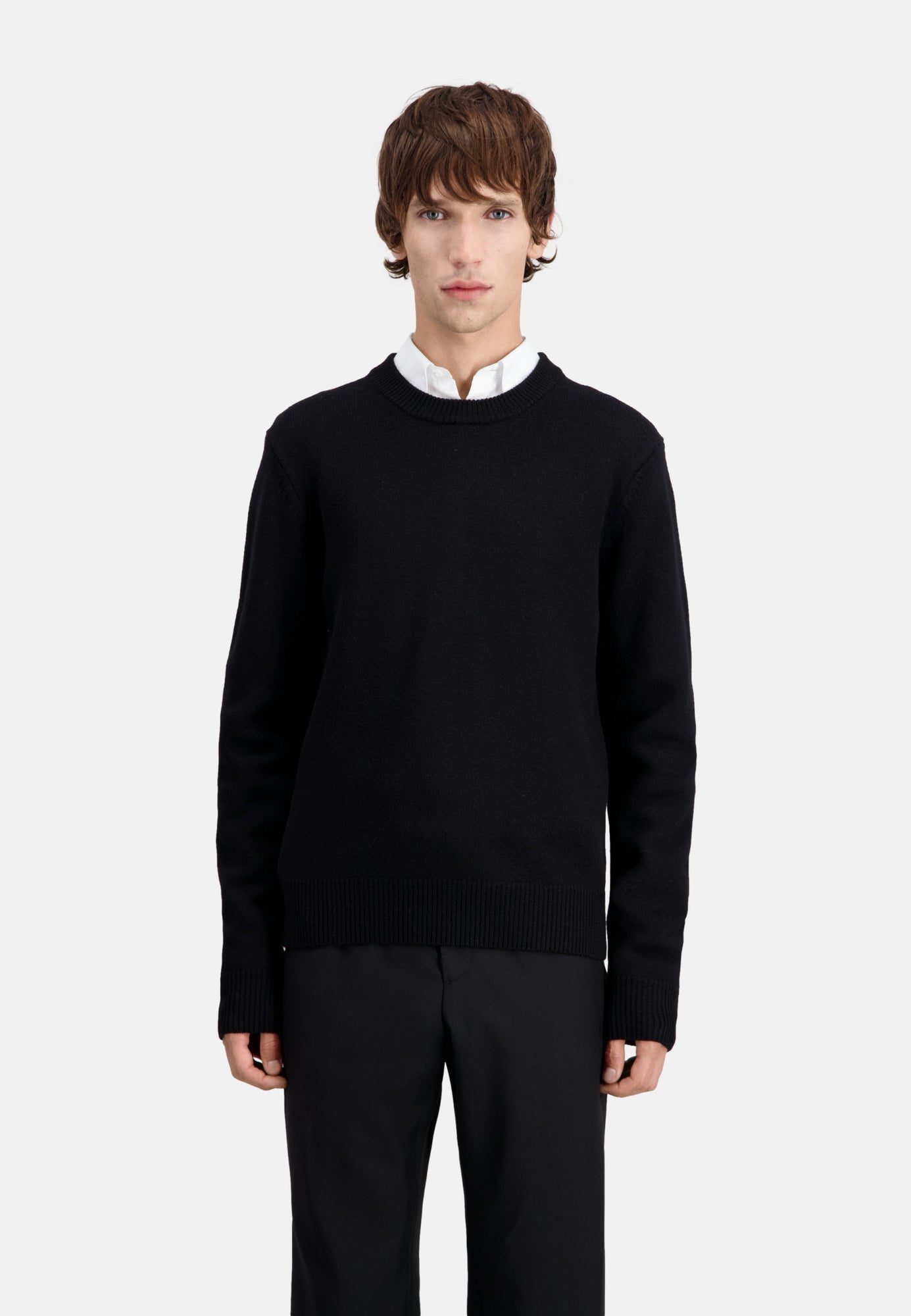 Merino Wool Sweater | Men | Black