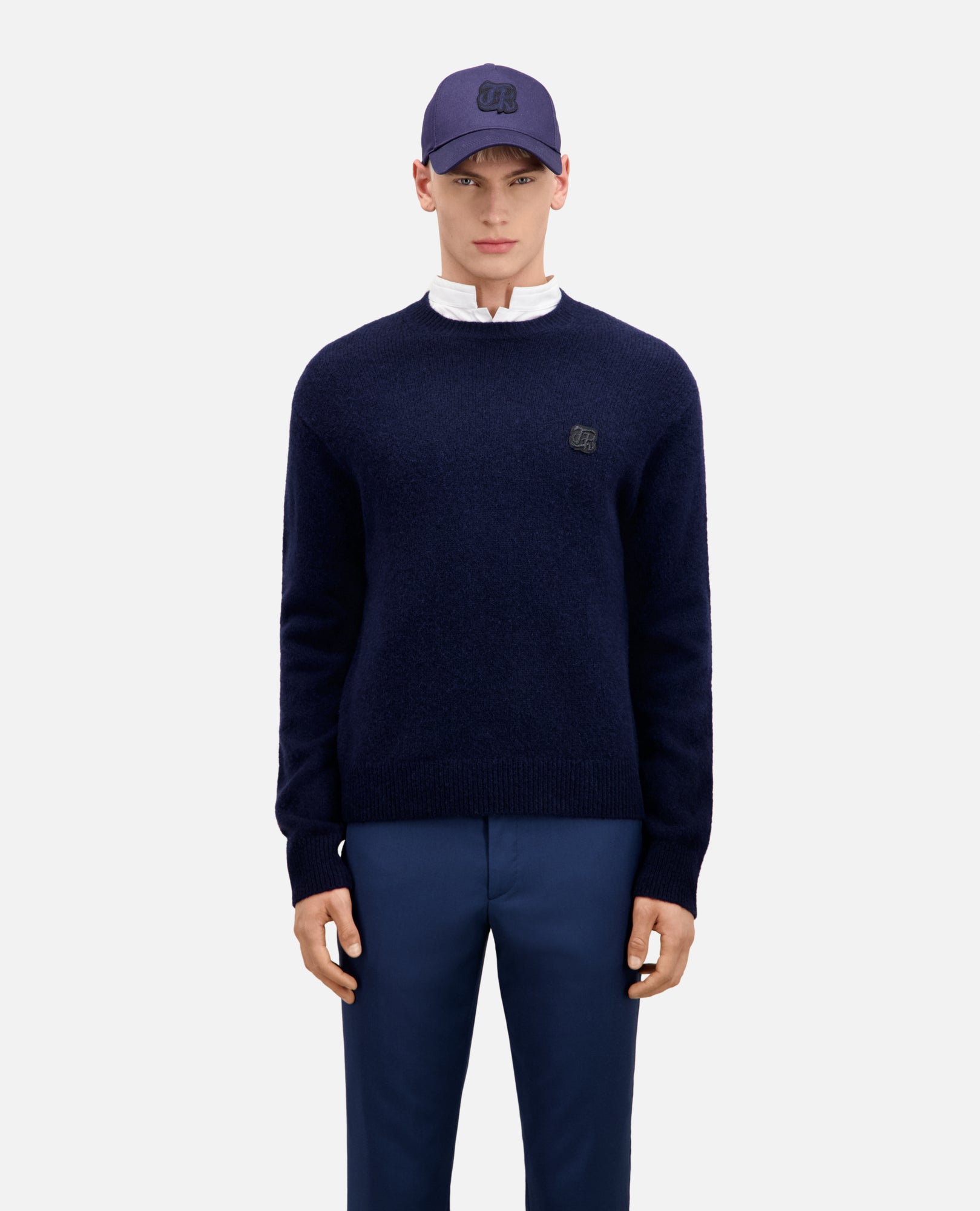 Wool And Alpaca Blend Sweater | Men | Navy Blue