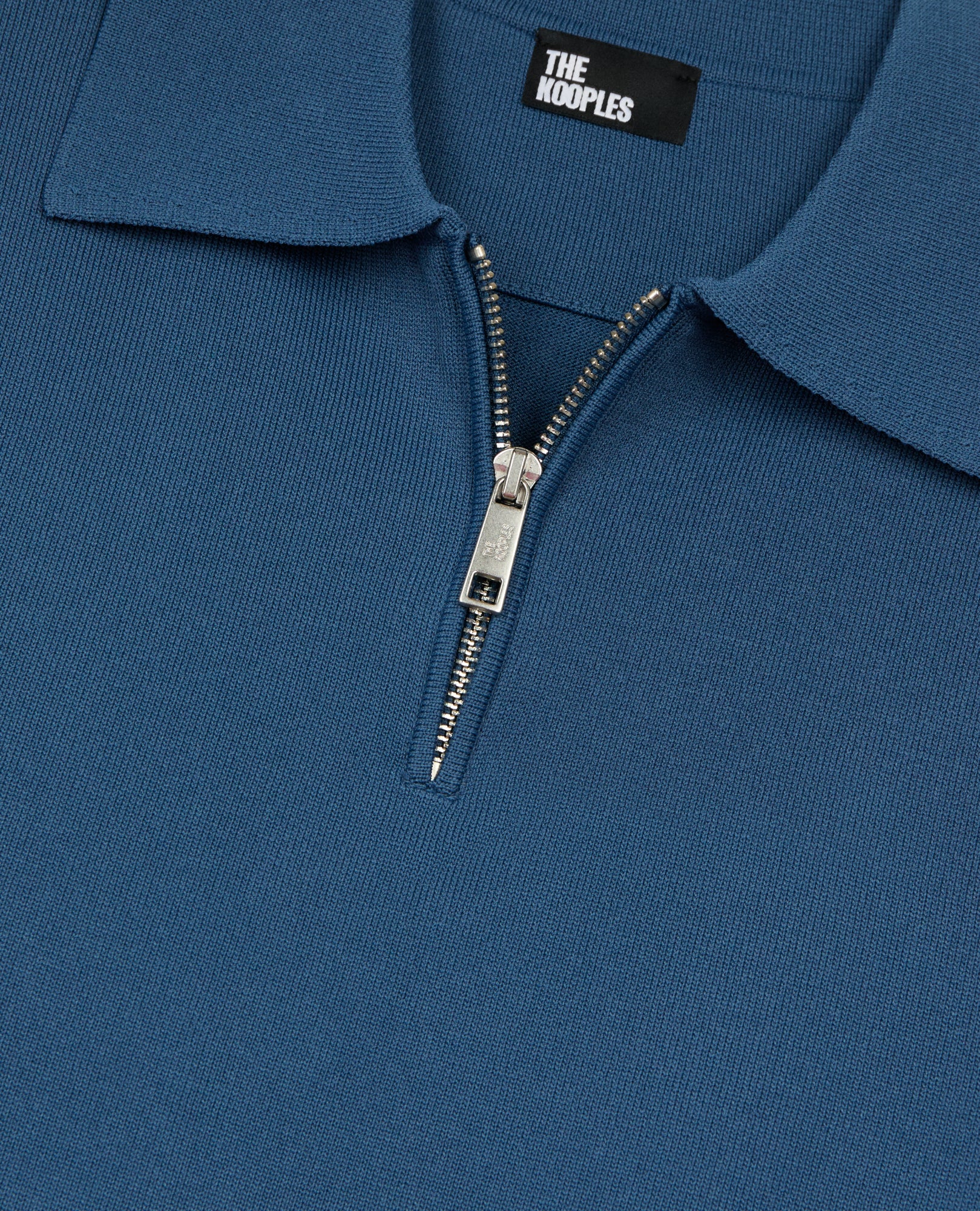 Royal Blue Knitted Polo T-Shirt | Men | Middle Navy