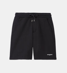 Fleece Shorts With Small Logo | Men | Black