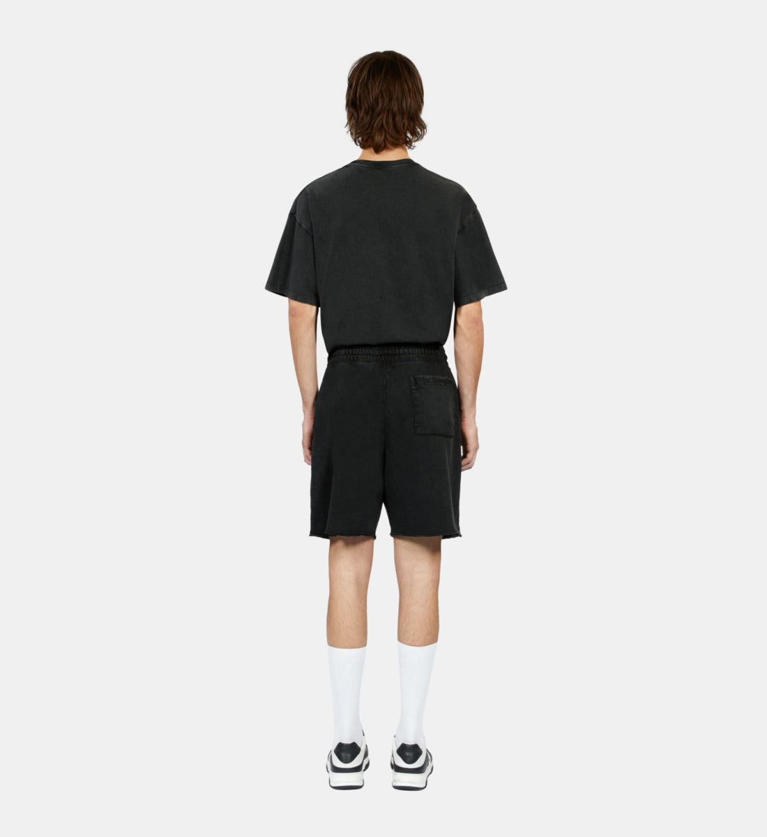 Cotton Shorts | Men | Black Washed