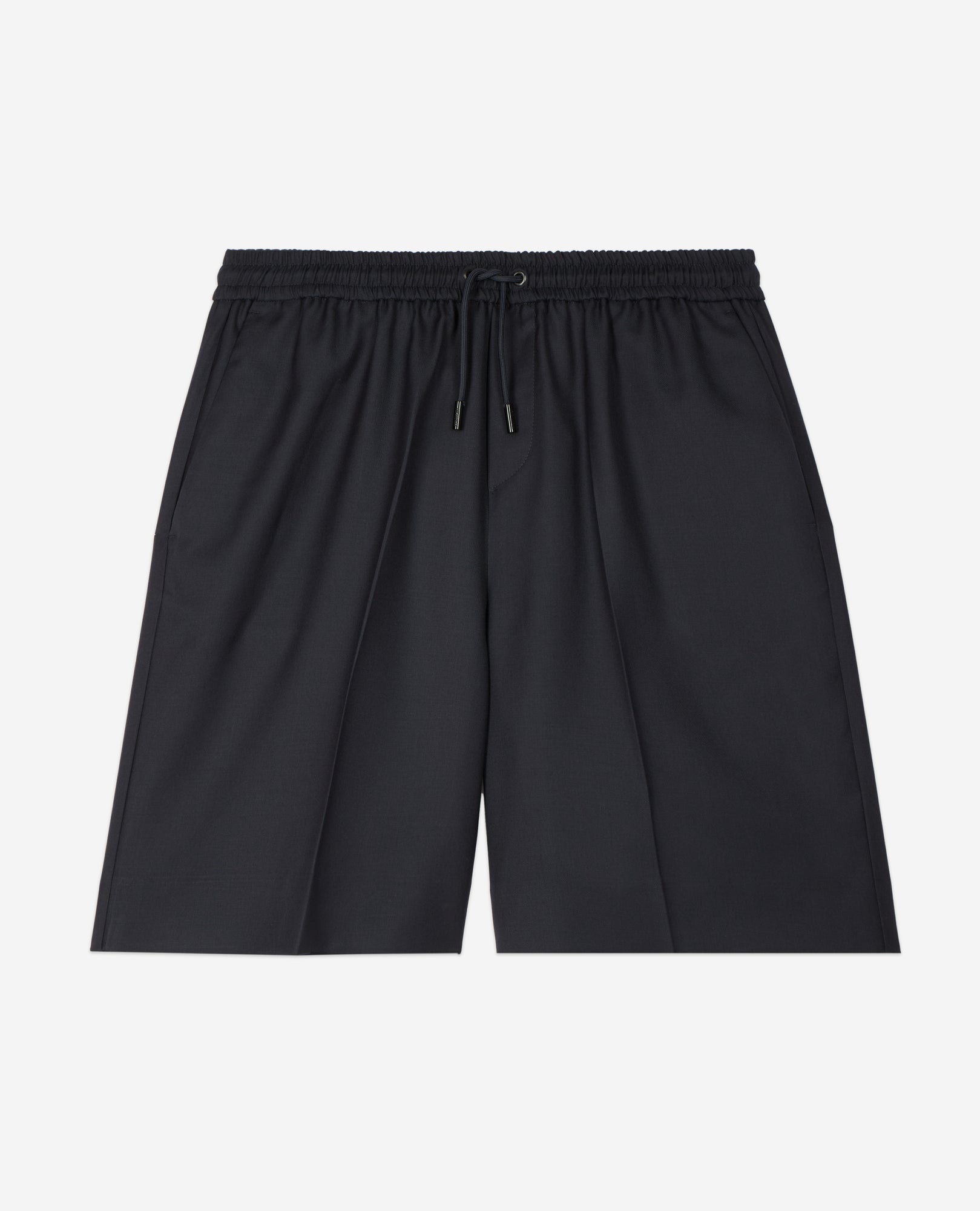 Blue Wool Bermuda Shorts | Men | Dark Navy