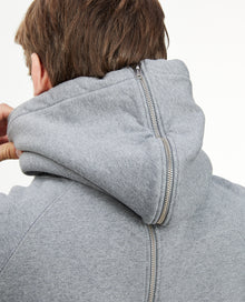 Flecked Gray Hoodie In Cotton With Logo | Men | Grey Melange