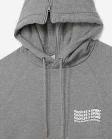 Flecked Gray Hoodie In Cotton With Logo | Men | Grey Melange