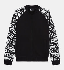 Tracksuit Jacket With Tape Logo | Men | Black x White