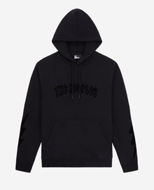 Hoodie With Flocking | Men | Black