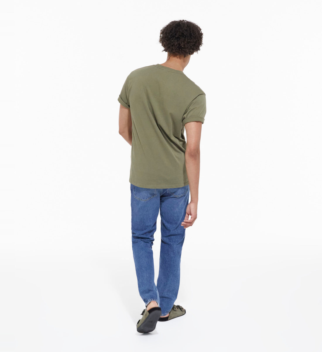 Khaki T-Shirt | Men | Olive Night