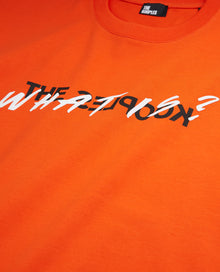 Orange What Is T-Shirt | Men | Pumpkin