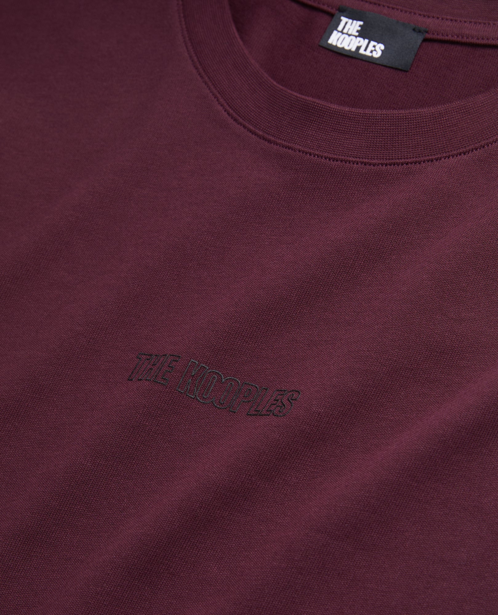 Burgundy T-Shirt With Logo | Men | Bordeaux