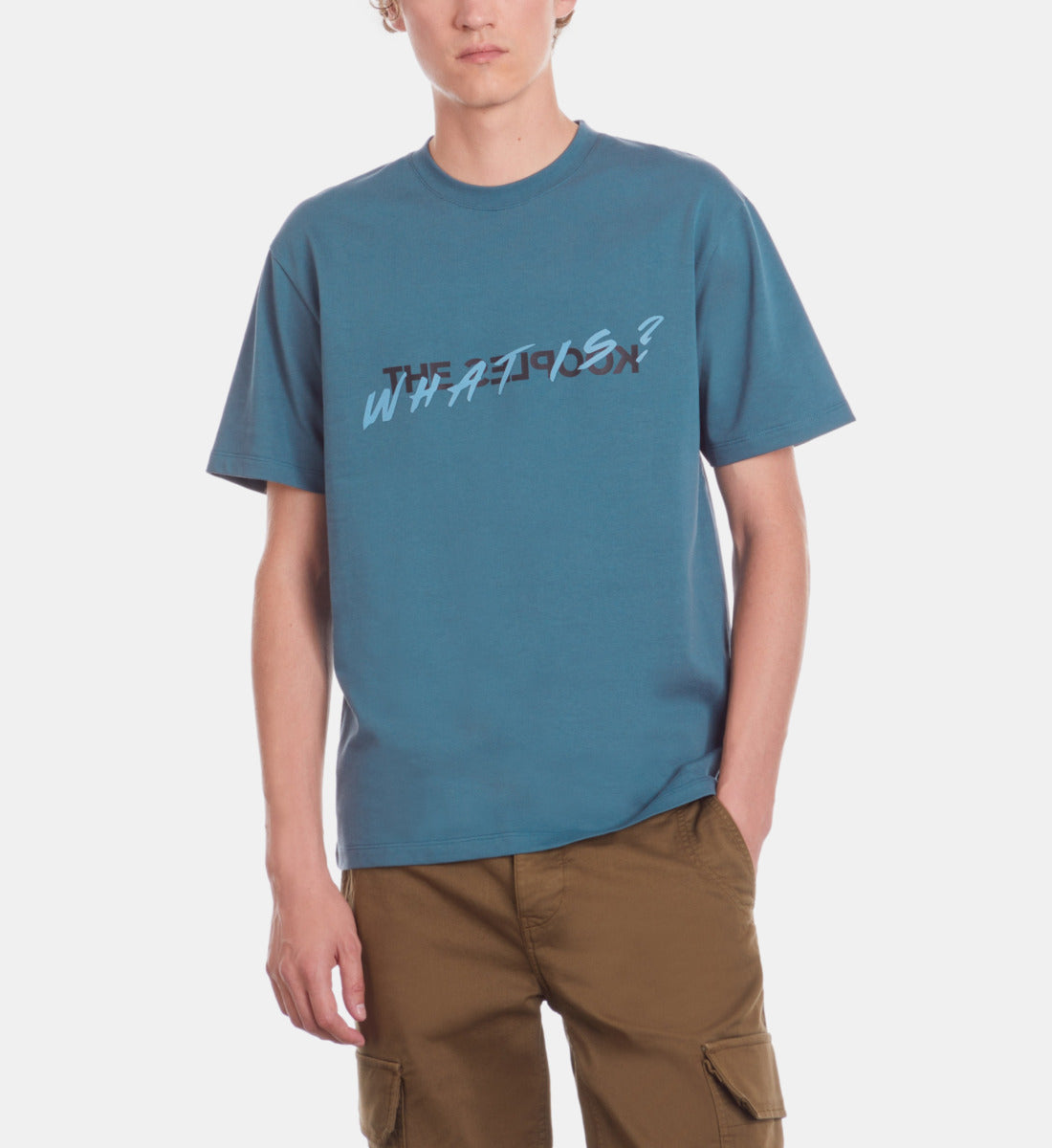 Deep What Is T-Shirt | Men | Blue Petrol