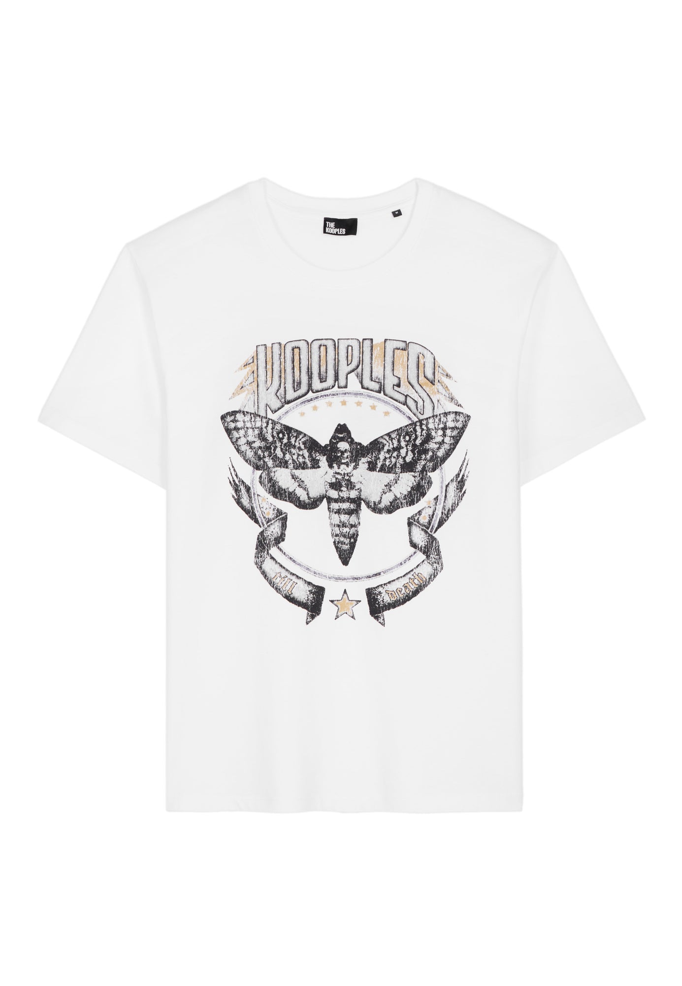 T-Shirt With Skull Butterfly Serigraphy | Men | White