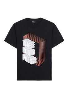 T-Shirt With Neon Logo Serigraphy | Men | Black