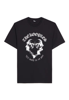 T-Shirt With Skull Heart Serigraphy | Men | Black