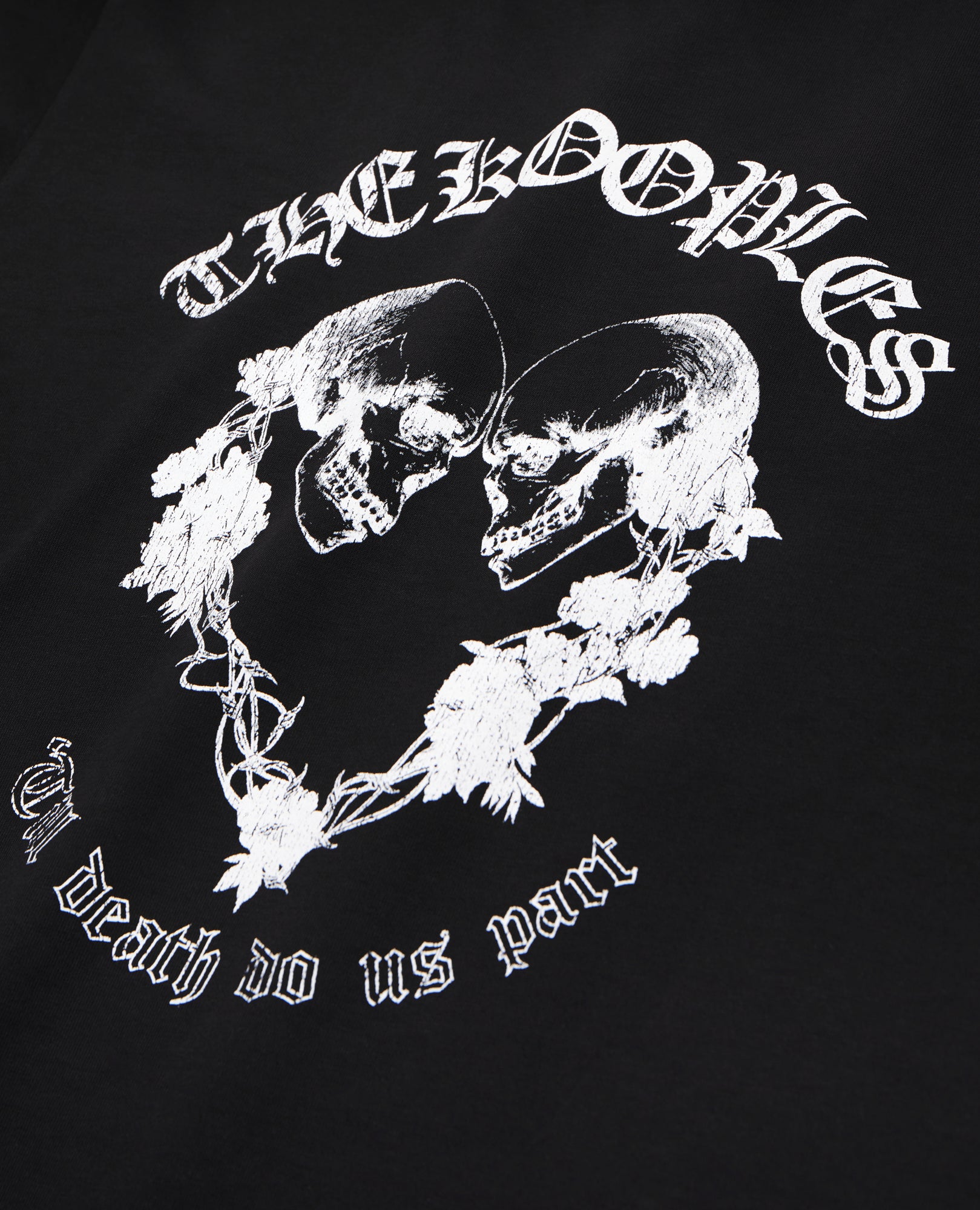 T-Shirt With Skull Heart Serigraphy | Men | Black