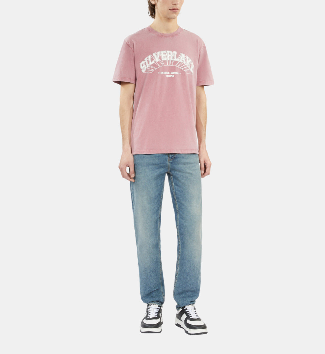 Light T-Shirt With Silverlake Serigraphy | Men | Pink Wood