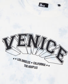 Gradient Sky Blue T-Shirt With Venice Serigraphy | Men | Lavender